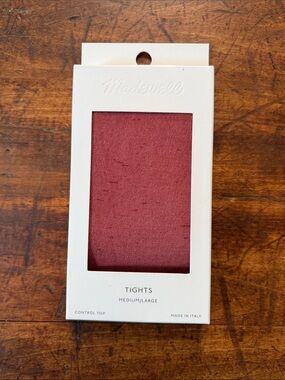 Madewell Brand New Control Top  Burgundy Tights Size Medium / Large